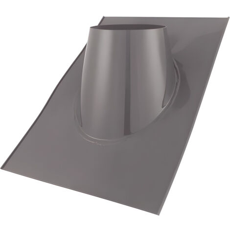 JONCOUX Raccord poêle à granulés étanche APOLLO PELLETS - Diamètre 80/125 - Solin 25 à 45° - Noir mat