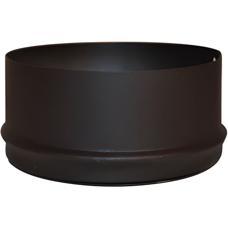 JONCOUX Raccord poêle à granulés étanche APOLLO PELLETS - Diamètre 80/125 - Tampon - Noir mat