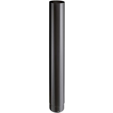 Joncoux – Tuyau email haute température 0,7mm – Diamètre 200mm – Longueur 1000mm – Noir mat pour raccordement appareils à bois type B