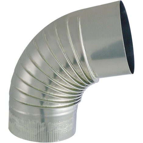 JONCOUX Tuyau TYRAL INOX  304 - Diam. 125 - Coude plissé E 72°