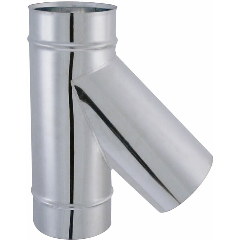 Tuyau tyral inox 304 - Diam. 200 - Té 135° débouchure mâle - Joncoux