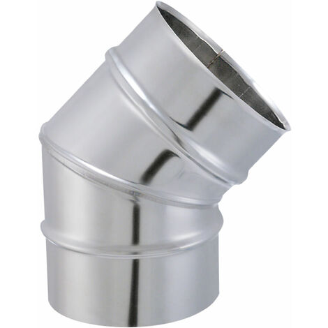 JONCOUX Tuyau TYRAL INOX 304 - Diam. 280 - Coude à secteur 45°