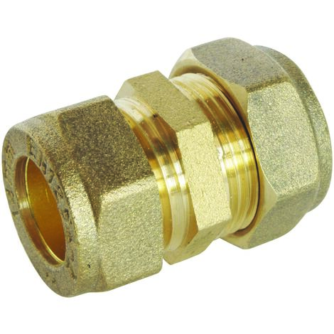Somatherm – Raccord à compression réduite en laiton pour tube cuivre Ø16-14 – Montage sans outillage – Étanchéité par simple serrage
