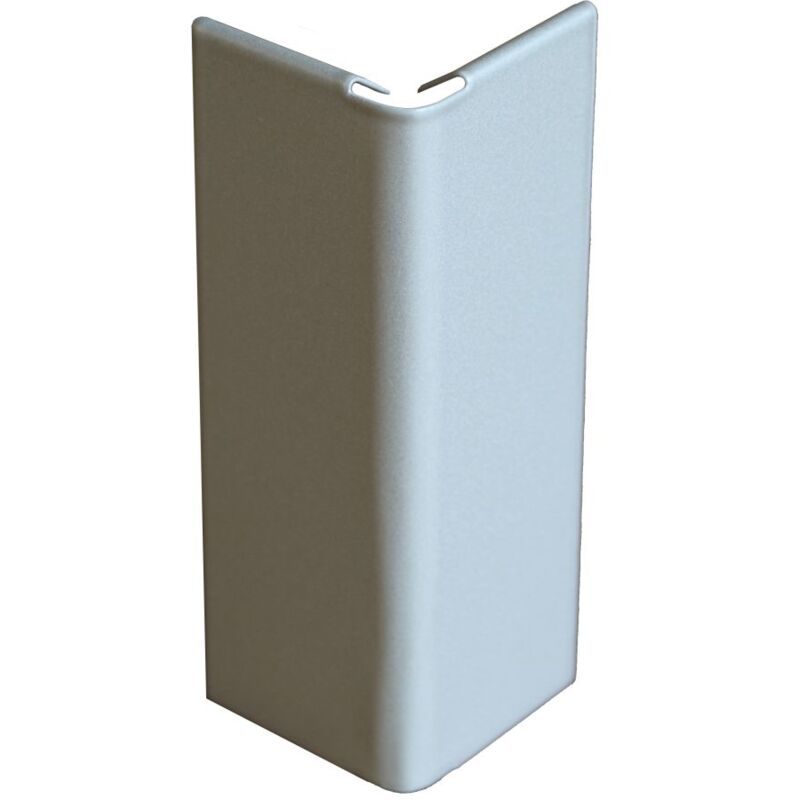 Jonction angle sortant pour profilé clipsable Jouplast 140 mm - Gris