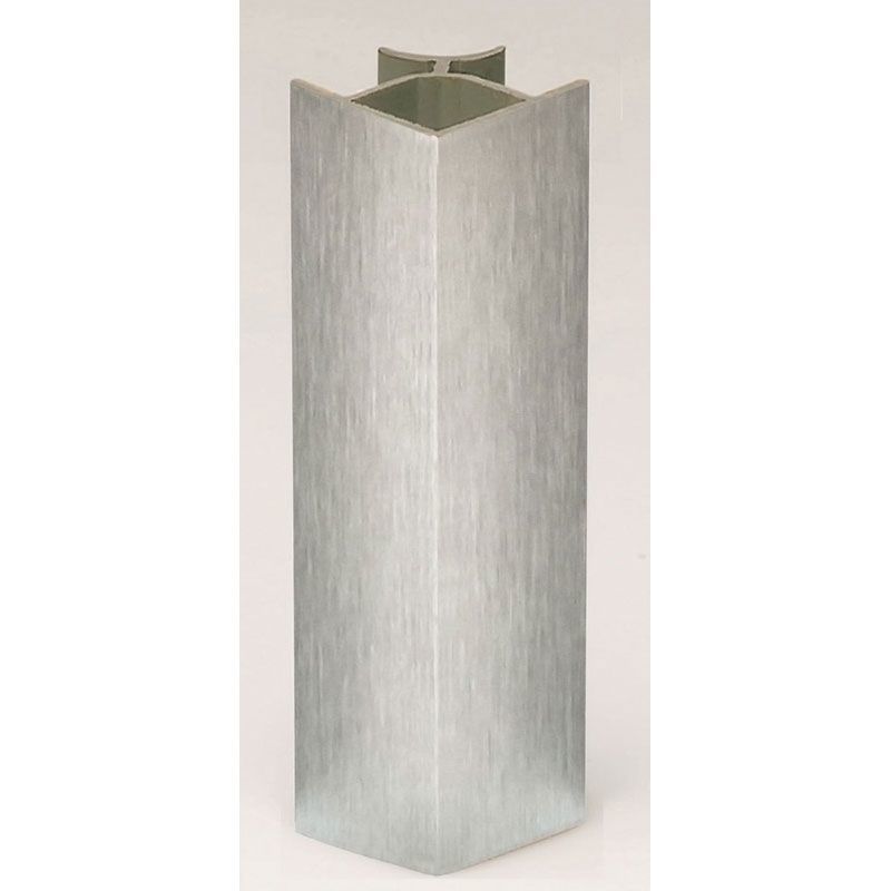 Jonction d'angle pvc 90° - Hauteur : 120 mm - VOLPATO - Décor Aluminium