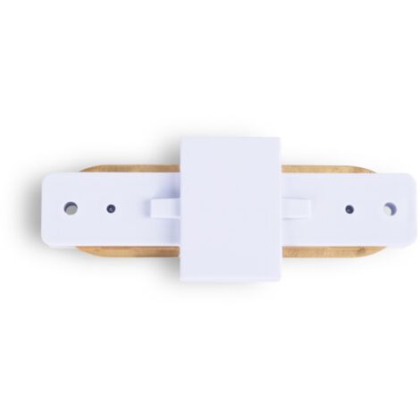 Jonction droite pour rail monophasé en PVC (Réf. BTMP) - Blanc