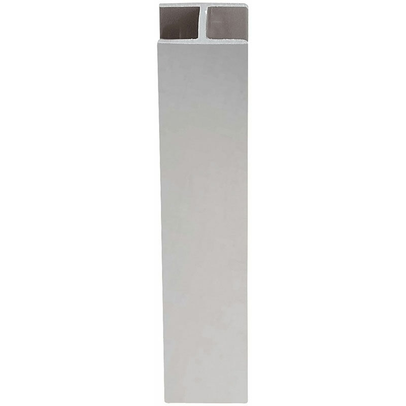 Volpato - Jonction droite pvc décor alu - Hauteur : 80 mm Décor Aluminium