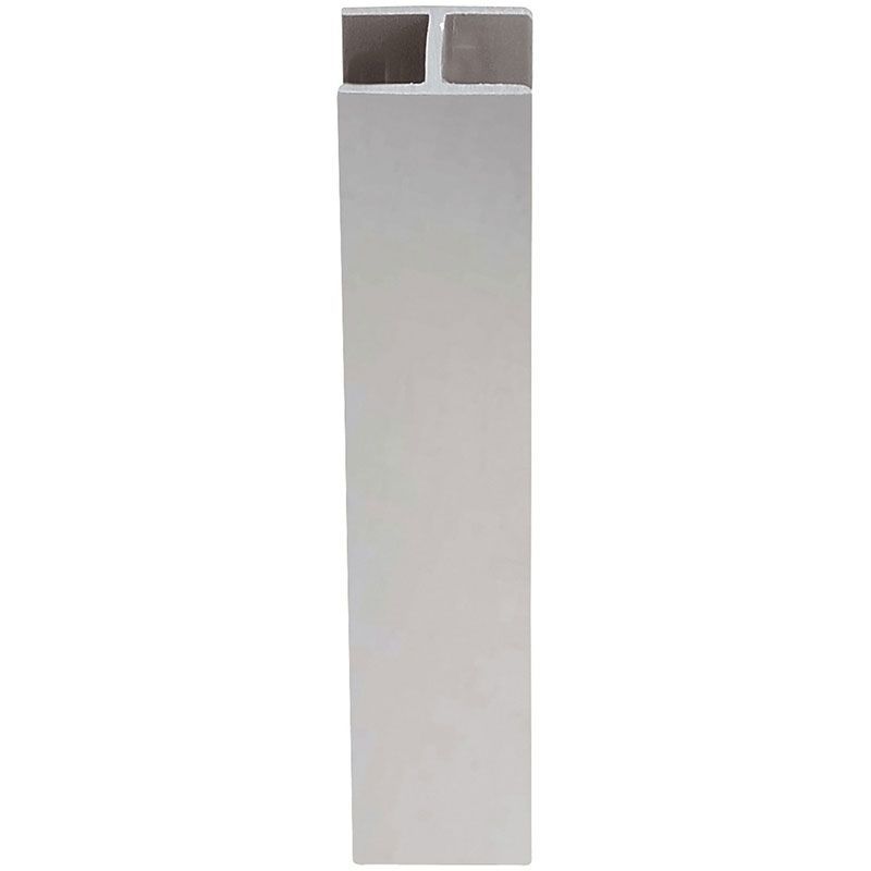 Jonction droite pvc décor alu - Hauteur : 150 mm Volpato Aluminium