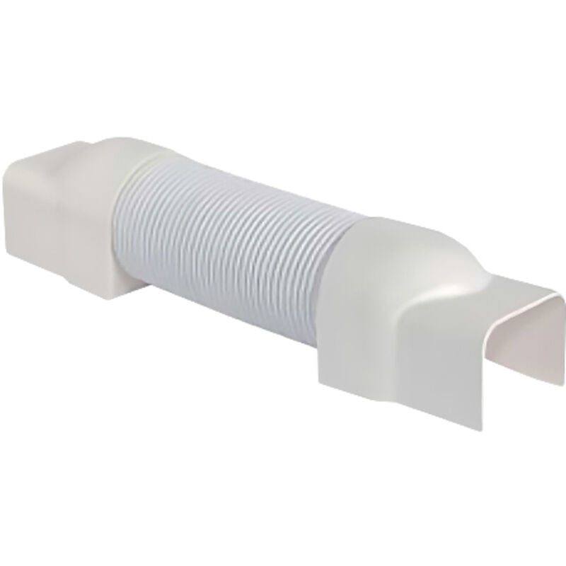 Jonction flexible min. 200 mm et max. 700 mm - Blanc - Pour goulotte 65 x 50 mm First Plast