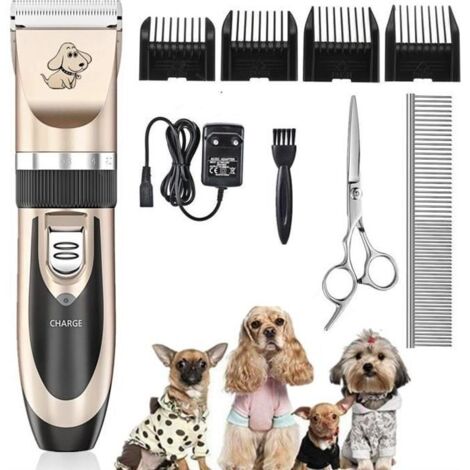 Jooksmart Tondeuse Professionnelle pour Chien Chat Pas Cher Tondeuse Animaux Electrique Silencieuse Sans Fil pour Poil Long Epais