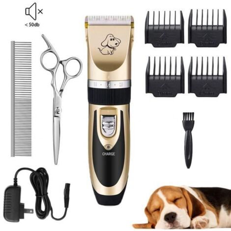 Jooksmart Tondeuse Professionnelle pour Chien Poil Long Epais Chat Animaux Pas Cher Rechargeable sans Fil Electrique Rasoir Chien