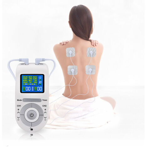 JOORRTAppareil de physiothérapie méridienne 12 Modes Acupuncture Impulsion multifonctionnelle 100 000 Masseur Acupuncture Physiothérapie Mini
