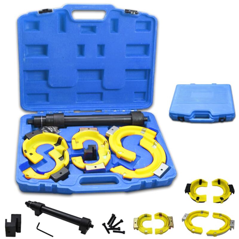 Joparri Kit Compresseur de Ressorts d'amortisseurs Universel Tendeur à Ressorts de compresseur pour Ressort d'amortissage