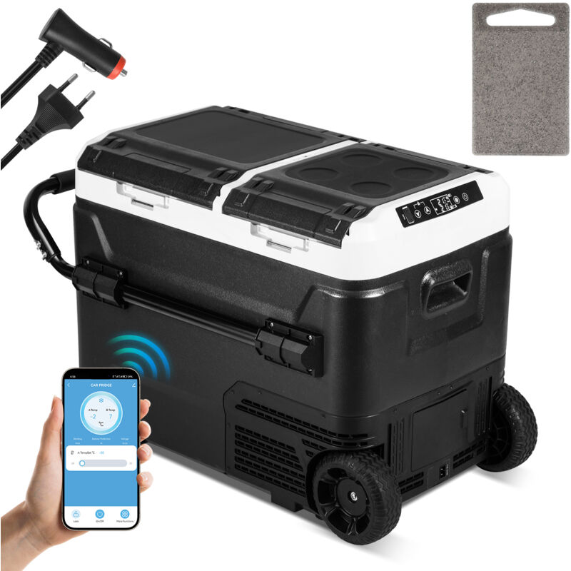 Jopassy - 50L Mini Réfrigérateur Frigo Portable Réfrigérateur Glacière Électrique Voiture à Compression Mini Congelateur pour Maison Voiture Camping