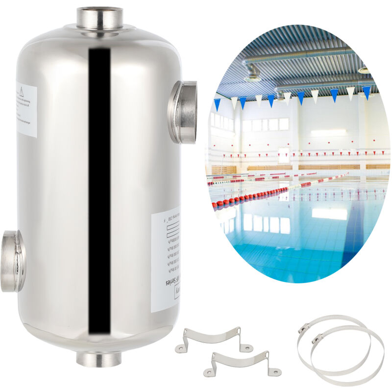 Chauffage de la piscine Echangeur de chaleur piscine Chauffe-piscine 28KW Acier inoxydable - Jopassy