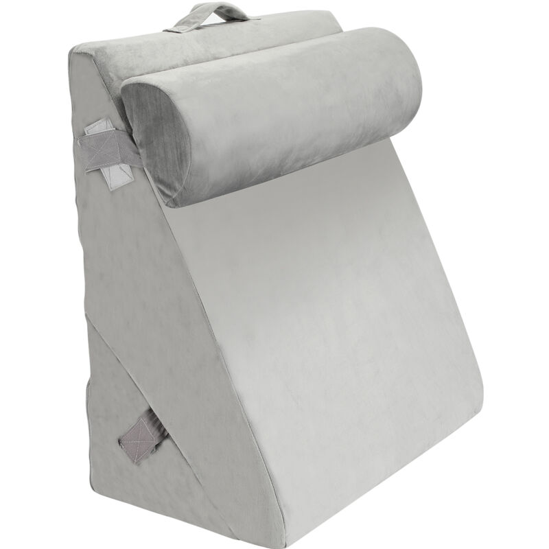 Jopassy - Coussin de lecture Coussin dorsal pour lit et canapé Coussin de nuque avec housse amovible et lavable Coussin pour jambes en mousse à