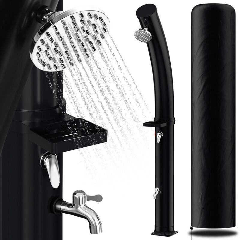 Jopassy - Douche solaire piscine avec design incurvé, 35L et housse de protection pour le jardin