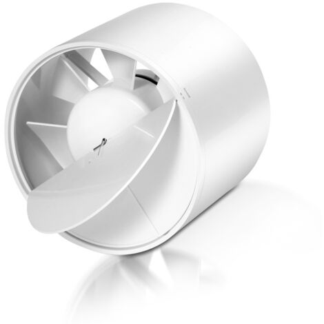 Jopassy Estrattore d'aria silenzioso da 150 mm, ventilatore da condotto a basso consumo energetico da 12 W per ventilare i residui