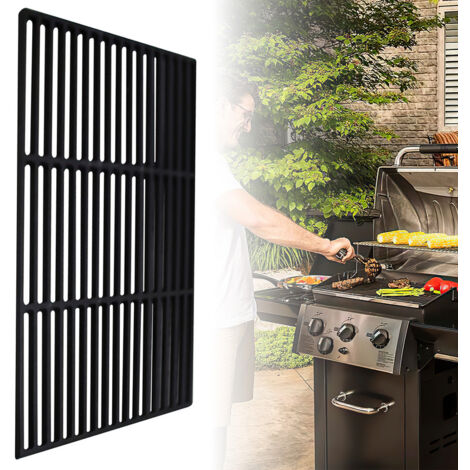 Jopassy Griglia in ghisa smaltata Griglia BBQ Quadrata Giardino Terrazzo 60x40cm