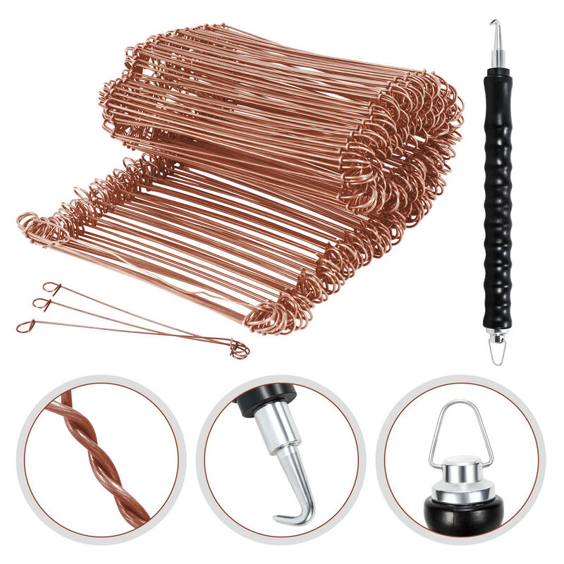 Jopassy - lieur automatique professionnel pour ligaturer armature metallique Fil Pour Barres D'armature Twister Crochet 1.0 x 140mm (1000 pcs)