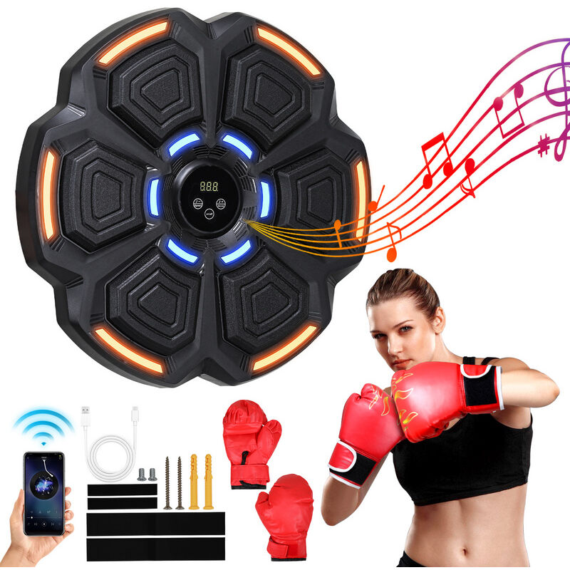 Jopassy - Machine de boxe Musique Boxing Bluetooth Montage mural Plusieurs rythmes musicaux intégrés Il existe deux possibilités de montage