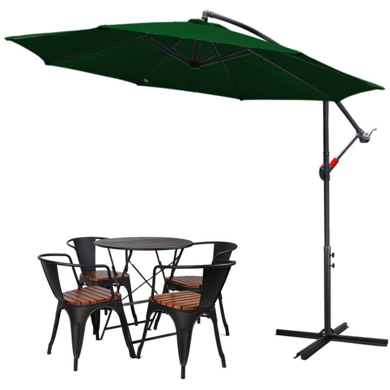 Jopassy - Parasol Deporté Jardin Pavillon 300 cm - Vert