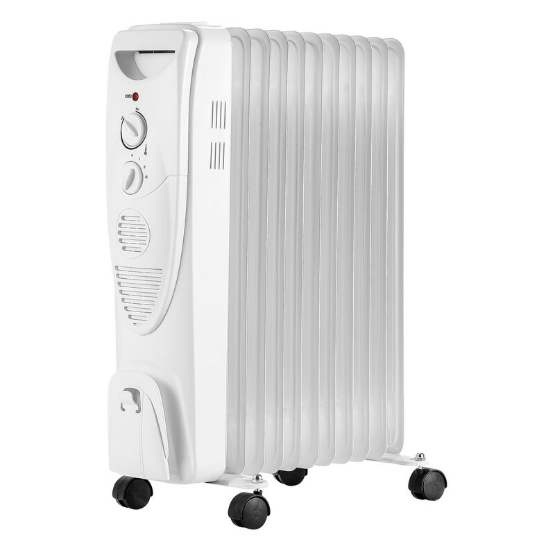 Jopassy - Radiateur Bain d'Huile 2500W 11 Éléments 3 Puissance Radiateur Electrique Silencieux Anti-Surchauffe et Anti-Sasculement Économie d'Energie