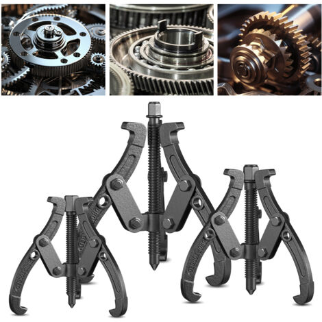 Jopassy Set di estrattori per cuscinetti da 3 pezzi, giunto sferico, estrattore parallelo, estrattore esterno, cuscinetto parallelo