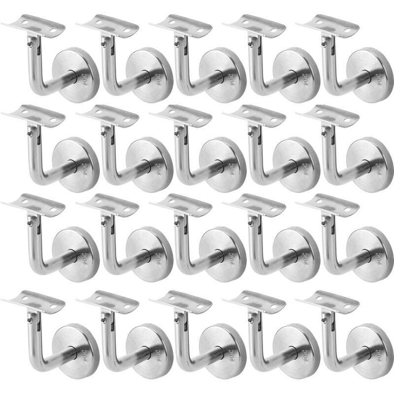 Jopassy - Support Main Courante Support mural de fixation pour main courante en inox 304 (20 Pièces)