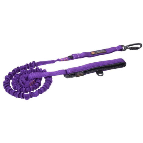 JoQu® Ultra Strong Runners Stoßdämpfende Hundeleine, Lila