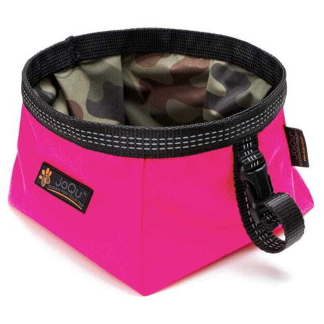 JoQu® Walk Bowl Reisenapf für kleine Hunde, rosa