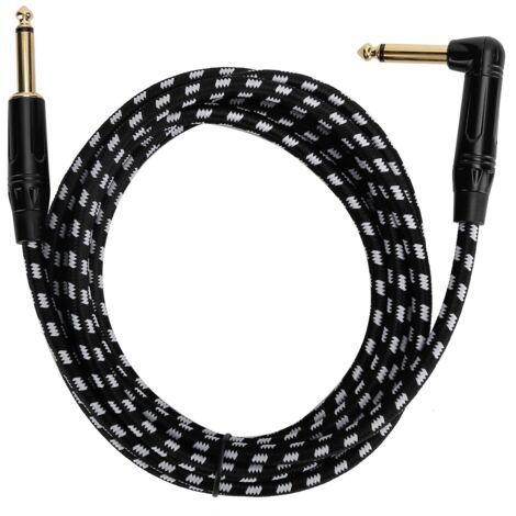 JORINDO 6,35-mm-Audiokabel für E-Gitarre mit vergoldeten Steckern und schwarzem Gehäuse JD6220