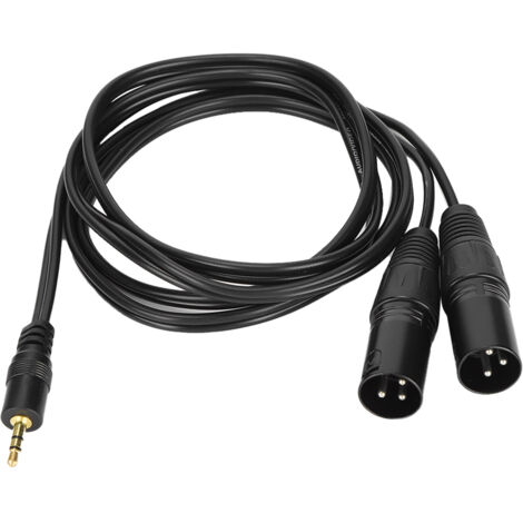 JORINDO Dual-XLR-Stecker auf 3,5-mm-Stecker, sauerstofffreies Kupferkabel, unsymmetrisches Y-Splitterkabel