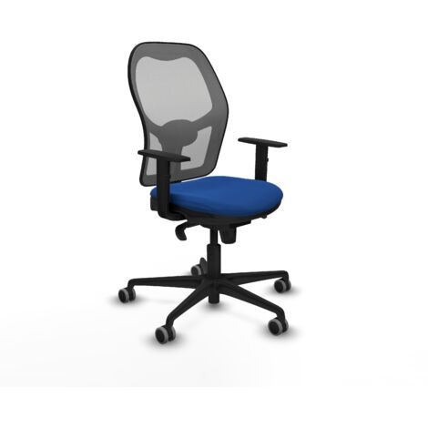 Jorquera sincro malla gris similpiel azul brazos 1D base nailon  ruedas 65mm engomada