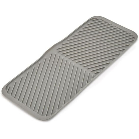 Joseph Joseph Duo Tappetino Scolapiatti in Gomma, Pieghevole ed Antiscivolo per lavello cucina, Grigio