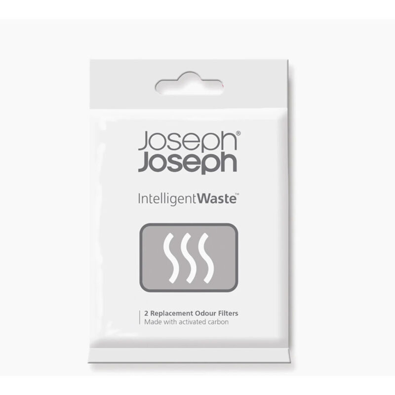Setde 2 Filtri Antiodore Joseph Joseph - Filtri De Carbone Attivo Per Eliminare I Cattivi Odori Nei Bidoni De Rifiuti, Compostaggio E Riciclaggio. Dimensioni: 7 × 9,5 Cm.