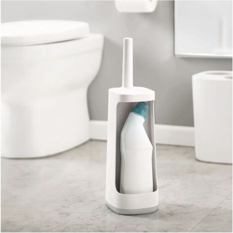 Joseph Joseph Flex™ Plus Toilettenbürste mit Aufbewahrungshalter, Hellgrau (70516)
