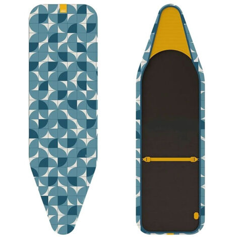 Joseph Joseph Flexa - Copri asse da stiro elasticizzato di ricambio da 135 cm, compatibile con tutti I modelli - Mosaico blu