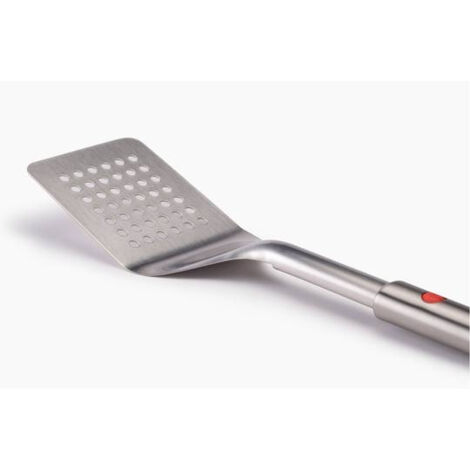 Joseph Joseph GrillOut™ spatule, avec manche rétractable et tête fendue, idéale pour le BBQ, évacuation des graisses, amovible pour un nettoyage facile, acier inoxydable - couleur acier inoxydable.