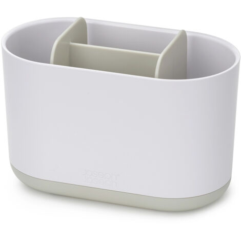 Joseph Joseph Large Duo™ Cestino portaspazzolini, contenitore organizzato per spazzolini, dentifricio e filo interdentale, facile da pulire e con base antiscivolo.