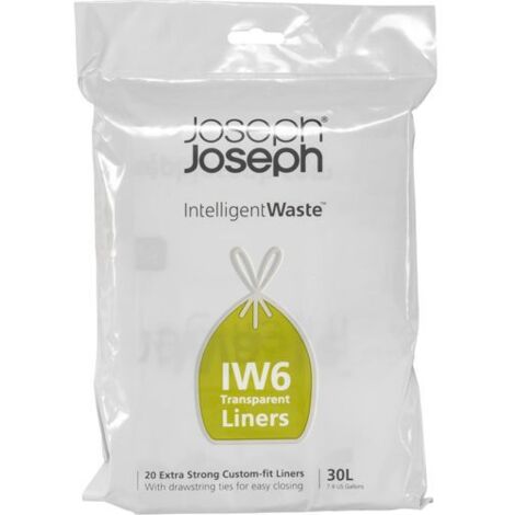 Joseph Joseph Müllbeutel 20 Stück, 30 L transparent