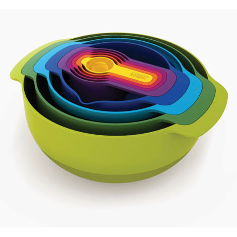 Joseph Joseph Nest™ Kompaktes Set aus 9 Rührschüsseln, mehrfarbig (40031)
