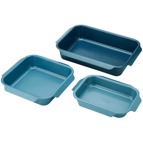 Joseph Joseph Set de 3 Plats à Rôtir Bleu