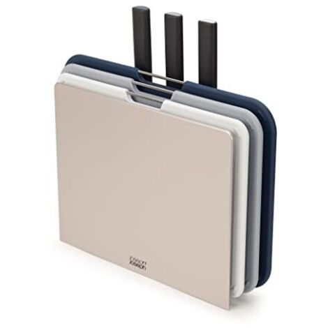 Joseph Joseph Set di 3 taglieri e 3 coltelli multicolore