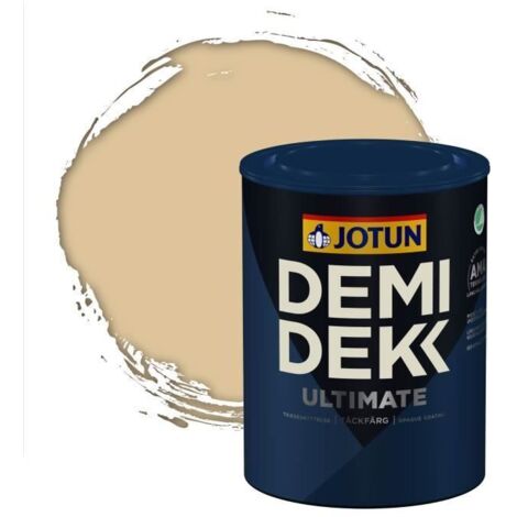 JOTUN - Peinture Bois, Lasure Opaque pour Extérieur et Intérieur Satinée - DEMI DEKK ULTIMATE - RAL 1014 - Ivoire - 0,75L