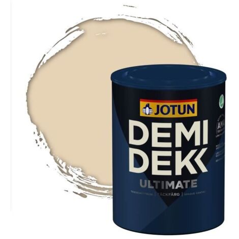 JOTUN - Peinture Bois, Lasure Opaque pour Extérieur et Intérieur Satinée - DEMI DEKK ULTIMATE - RAL 1015 - Ivoire Clair - 0,75L