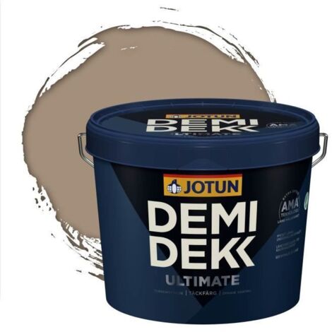 JOTUN - Peinture Bois, Lasure Opaque pour Extérieur et Intérieur Satinée - DEMI DEKK ULTIMATE - RAL 1019 - Beige Gris - 3L