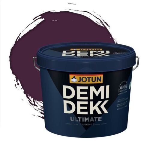 JOTUN - Peinture Bois, Lasure Opaque pour Extérieur et Intérieur Satinée - DEMI DEKK ULTIMATE - RAL 4007 - Violet Pourpre - 3L