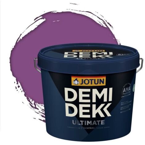 JOTUN - Peinture Bois, Lasure Opaque pour Extérieur et Intérieur Satinée - DEMI DEKK ULTIMATE - RAL 4008 - Violet de Sécurité - 3L