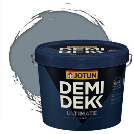 JOTUN - Peinture Bois, Lasure Opaque pour Extérieur et Intérieur Satinée - DEMI DEKK ULTIMATE - RAL 7000 - Gris Petit-Gris - 3L